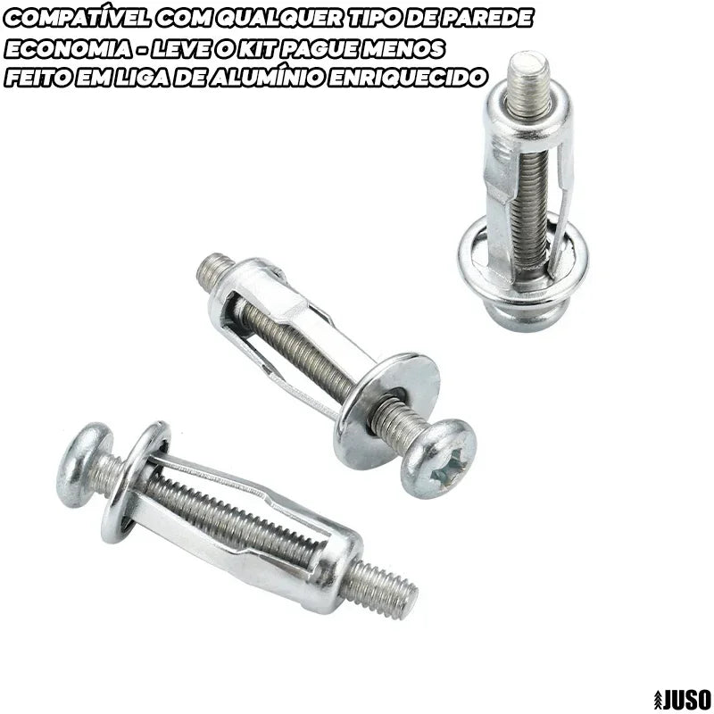 Grampos Rebites Rosqueado de Expansão - Kit 10 Unidades