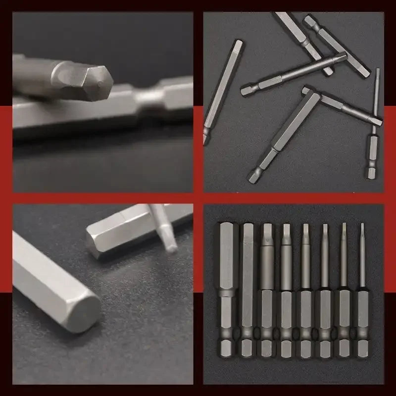 Kit 8 Brocas Sextavadas de Aço Magnéticas™