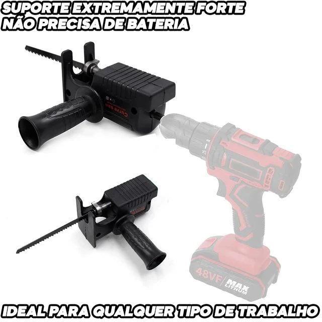 Adaptador Serra Tico Tico Para Furadeira [+3 LÂMINAS DE BRINDE]