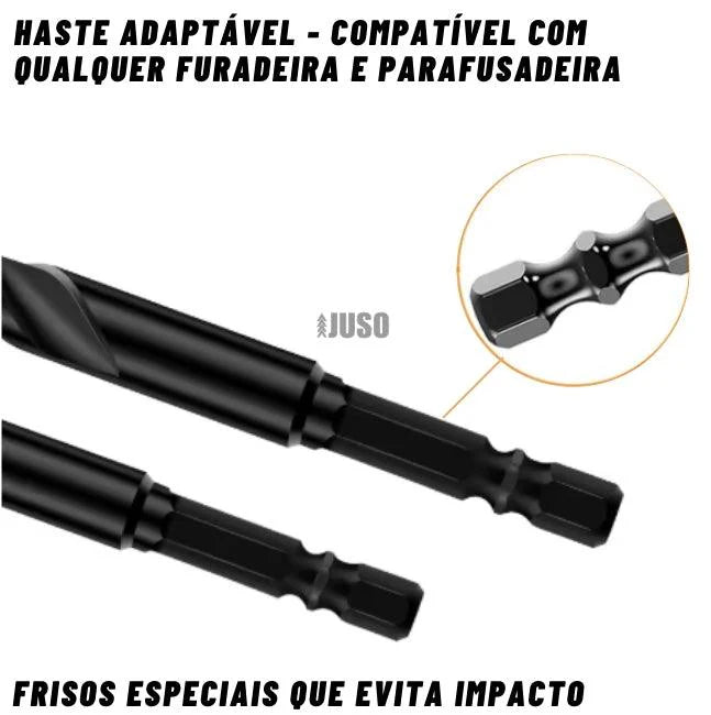 Kit de Brocas Para Porcelanato, Vidro e Cerâmica [COMPRE 5 LEVE 7 + BRINDE]