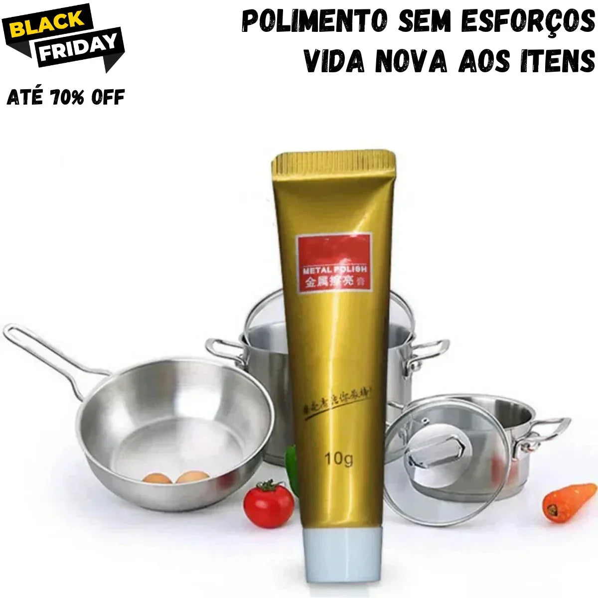 BrilhoPro™ - Pasta de Polimento para Metais - [ÚLTIMAS UNIDADES]