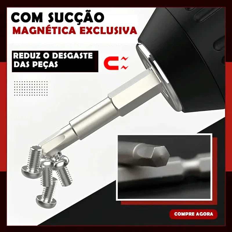 Kit 8 Brocas Sextavadas de Aço Magnéticas™