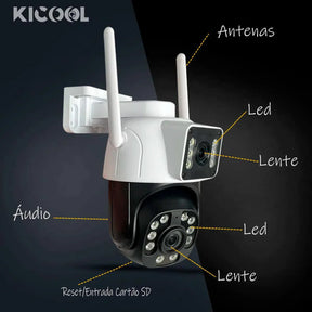 Câmera DUOVISION PRO™ - Wi-fi Tela Dupla