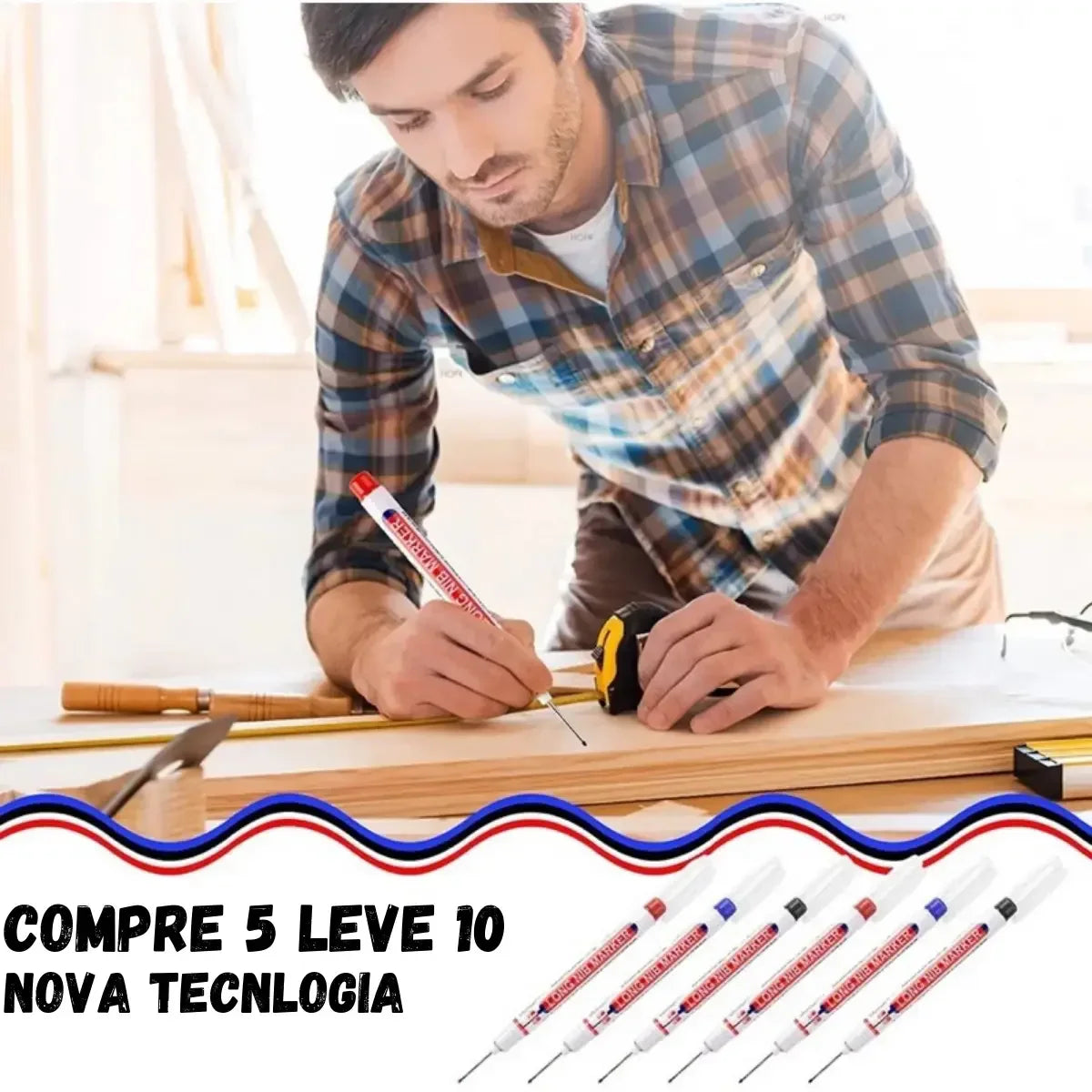 Caneta Marcadora Profunda - Cabeça Longa [COMPRE 5 LEVE 10]