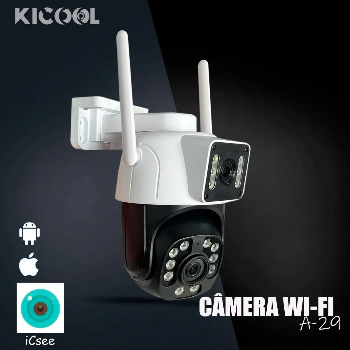 Câmera DUOVISION PRO™ - Wi-fi Tela Dupla