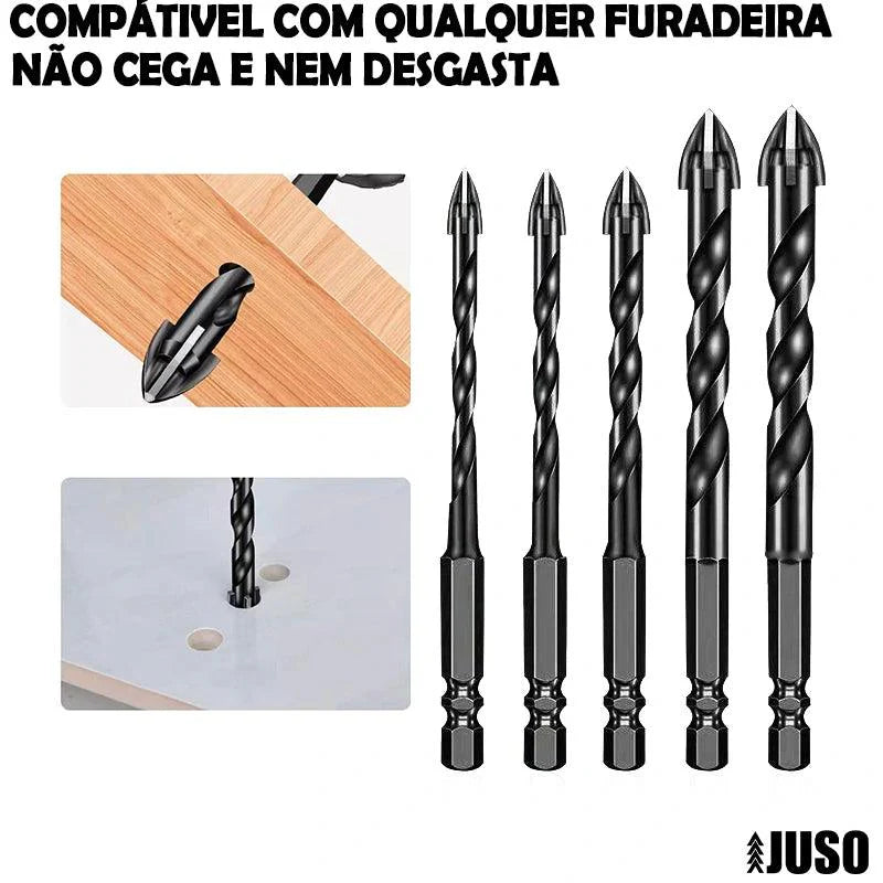 Kit de Brocas Para Porcelanato, Vidro e Cerâmica [COMPRE 5 LEVE 7 + BRINDE]