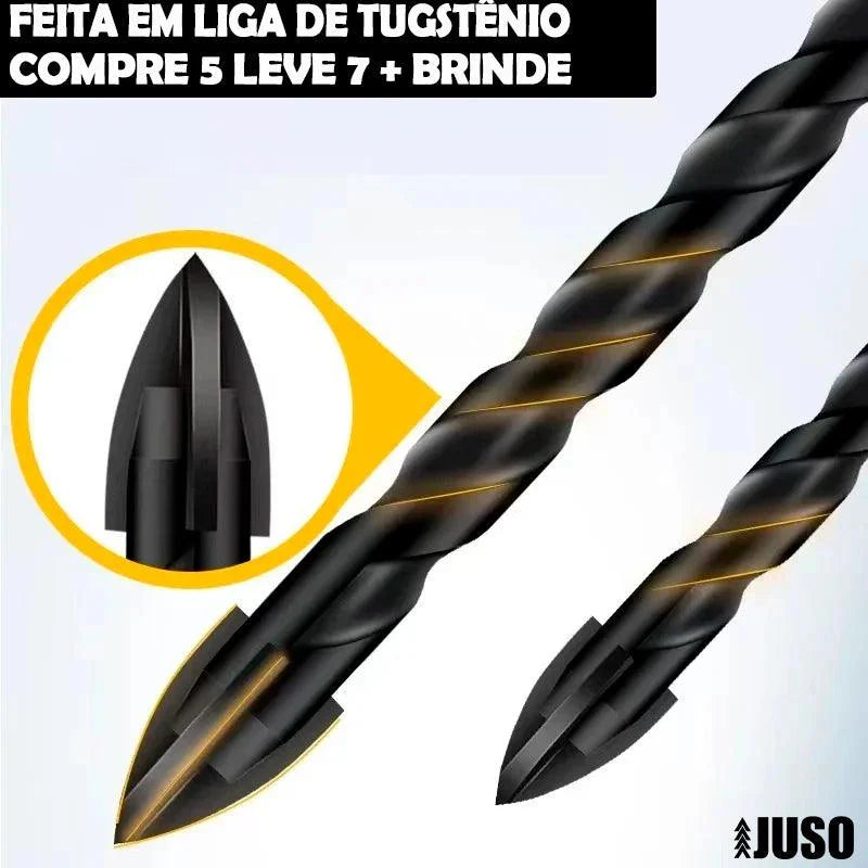 Kit de Brocas Para Porcelanato, Vidro e Cerâmica [COMPRE 5 LEVE 7 + BRINDE]