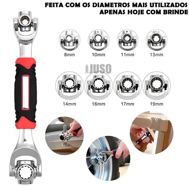 Chave Grip™ 360° - Universal e Multifuncional [48 FUNÇÕES + BRINDE GRÁTIS]