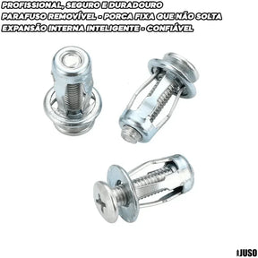 Grampos Rebites Rosqueado de Expansão - Kit 10 Unidades