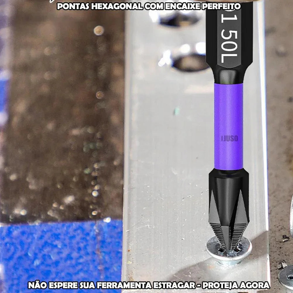 Kit 12 Ponteiras Magnéticas UltraFix™ - Anti-Deslizante [ÚLTIMAS UNIDADES + BRINDE]