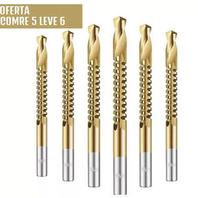 Brocas de TitaniumTwist™ 3 em 1 - Perfura, Corta e Lixa [COMPRE 5 LEVE 6]