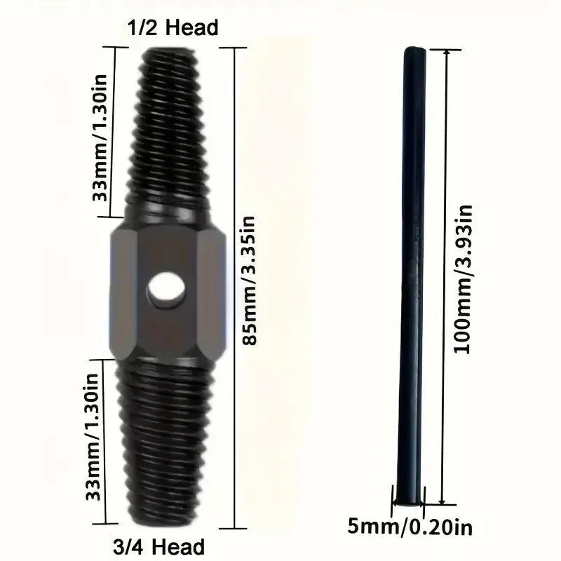 Extrator de Parafuso Quebrado 2 Cabeças