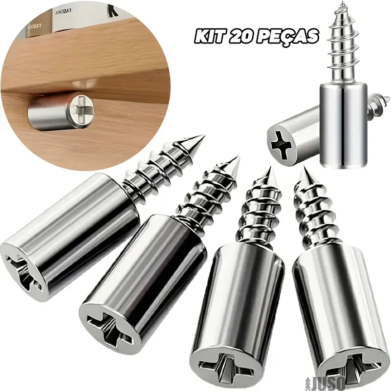 Kit Suporte Auto-Roscante para Prateleiras™ [+BRINDE GRÁTIS]